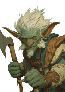 Fantasy Goblin Warrior Vinyl Car Decal Sticker – Waterproof & UV-Resistant 8.746666666666666"