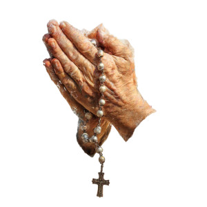 Praying Rosary Beads Vinyl Car Decal Sticker – Waterproof & UV-Resistant 3.4133333333333336"