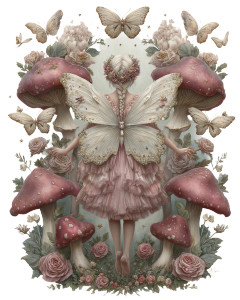 Magical Fairy Illustration V2 Vinyl Car Decal Sticker – Waterproof & UV-Resistant 4.0"