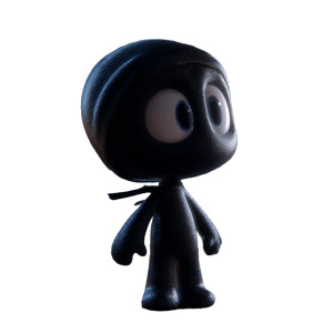 Shadowy 3D Character Vinyl Car Decal Sticker – Waterproof & UV-Resistant 3.4133333333333336"