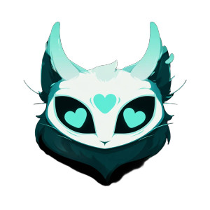 Chibi Cat Logo Vinyl Car Decal Sticker – Waterproof & UV-Resistant 3.4133333333333336"