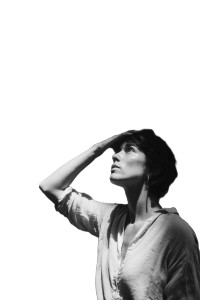 Contemplative Woman V16 Vinyl Car Decal Sticker – Waterproof & UV-Resistant 8.96"