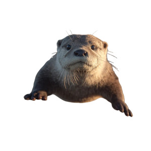Otter Drone Pilot Vinyl Car Decal Sticker – Waterproof & UV-Resistant 3.4133333333333336"