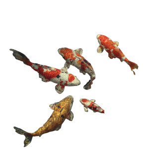 Koi Fish Pond V2 Vinyl Car Decal Sticker – Waterproof & UV-Resistant 3.4133333333333336"
