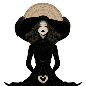 Witch Design Vinyl Car Decal Sticker – Waterproof & UV-Resistant 3.4133333333333336"