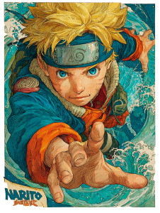 Naruto-Style Character V2 Vinyl Car Decal Sticker – Waterproof & UV-Resistant 4.1066666666666665"
