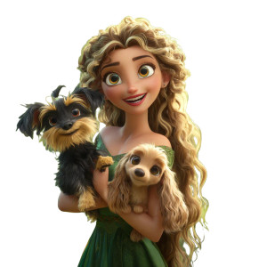 Magical Forest Woman Vinyl Car Decal Sticker – Waterproof & UV-Resistant 6.826666666666667"