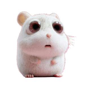 Sleepy 3D Hamster Vinyl Car Decal Sticker – Waterproof & UV-Resistant 6.826666666666667"