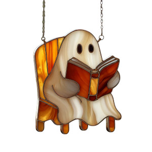 Ghost Suncatcher Vinyl Car Decal Sticker – Waterproof & UV-Resistant 3.4133333333333336"