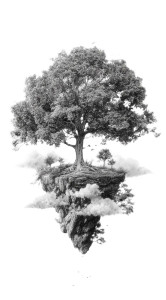 Sky Island Tree Vinyl Car Decal Sticker – Waterproof & UV-Resistant 4.906666666666666"
