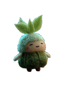 Fluffy Leaf Creature V2 Vinyl Car Decal Sticker – Waterproof & UV-Resistant 4.1066666666666665"
