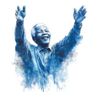Nelson Mandela Smiling Vinyl Car Decal Sticker – Waterproof & UV-Resistant 6.826666666666667"
