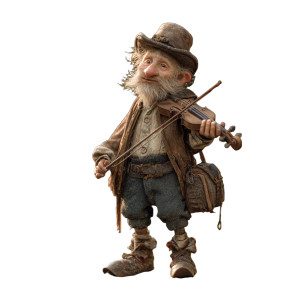 Cheerful Dwarf Violinist Vinyl Car Decal Sticker – Waterproof & UV-Resistant 3.4133333333333336" Cheerful Dwarf Violinist Vinyl Car Decal Sticker – Waterproof & UV-Resistant 3.4133333333333336"