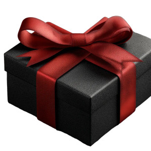 Black Gift Box V3 Vinyl Car Decal Sticker – Waterproof & UV-Resistant 3.4133333333333336"