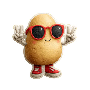 Cool Potato V2 Vinyl Car Decal Sticker – Waterproof & UV-Resistant 3.4133333333333336" Cool Potato V2 Vinyl Car Decal Sticker – Waterproof & UV-Resistant 3.4133333333333336"