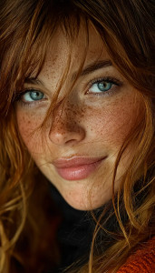 Red-Haired Beauty V12 Vinyl Car Decal Sticker – Waterproof & UV-Resistant 4.8533333333333335"