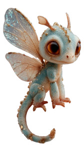 Tiny Fantasy Dragon V4 Vinyl Car Decal Sticker – Waterproof & UV-Resistant 9.706666666666667"