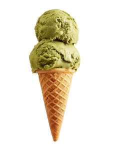 Matcha Ice Cream Cone Vinyl Car Decal Sticker – Waterproof & UV-Resistant 4.1066666666666665"