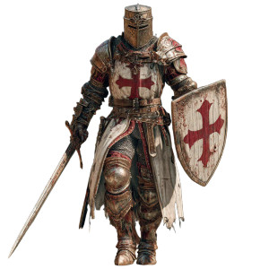 Crusader Knight V10 Vinyl Car Decal Sticker – Waterproof & UV-Resistant 6.826666666666667"