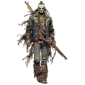 Shaman Bounty Hunter Vinyl Car Decal Sticker – Waterproof & UV-Resistant 3.4133333333333336" Shaman Bounty Hunter Vinyl Car Decal Sticker – Waterproof & UV-Resistant 3.4133333333333336"