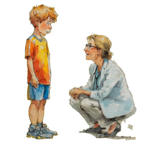 Offended Boy Crying Vinyl Car Decal Sticker – Waterproof & UV-Resistant 3.4133333333333336"