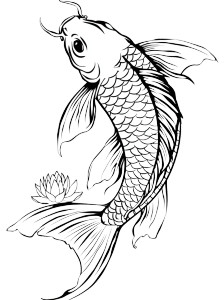 Koi Fish Tattoo V6 Vinyl Car Decal Sticker – Waterproof & UV-Resistant 4.213333333333333"