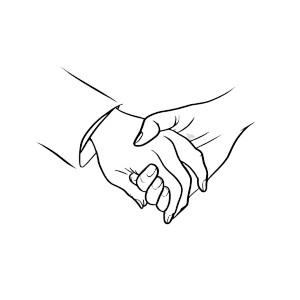 Supportive Hands V2 Vinyl Car Decal Sticker – Waterproof & UV-Resistant 6.826666666666667"