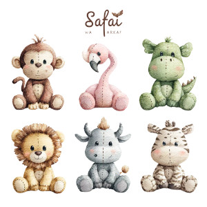 Kawaii Stuffed Animals Vinyl Car Decal Sticker – Waterproof & UV-Resistant 3.4133333333333336"