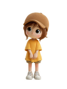 Cute Chibi Girl V19 Vinyl Car Decal Sticker – Waterproof & UV-Resistant 4.1066666666666665"