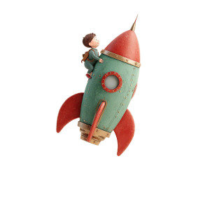 Rocket Ride Adventure Vinyl Car Decal Sticker – Waterproof & UV-Resistant 6.826666666666667"
