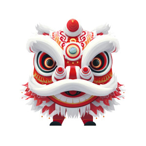 Cartoon Lion Dance Vinyl Car Decal Sticker – Waterproof & UV-Resistant 3.4133333333333336" Cartoon Lion Dance Vinyl Car Decal Sticker – Waterproof & UV-Resistant 3.4133333333333336"