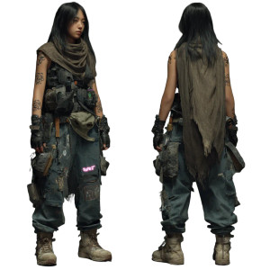 Wasteland Warrior Girl Vinyl Car Decal Sticker – Waterproof & UV-Resistant 3.4133333333333336" Wasteland Warrior Girl Vinyl Car Decal Sticker – Waterproof & UV-Resistant 3.4133333333333336"
