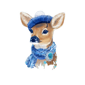 Christmas Deer V3 Vinyl Car Decal Sticker – Waterproof & UV-Resistant 3.4133333333333336"