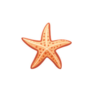 Playful Starfish Vinyl Car Decal Sticker – Waterproof & UV-Resistant 3.4133333333333336"
