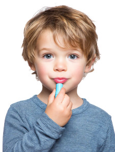 Boy Applying Lip Balm Vinyl Car Decal Sticker – Waterproof & UV-Resistant 8.213333333333333"