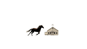Galloping Horse Silhouette V4 Vinyl Car Decal Sticker – Waterproof & UV-Resistant 2.72"