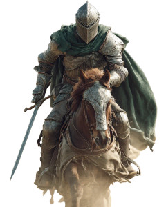 Galloping Knight V4 Vinyl Car Decal Sticker – Waterproof & UV-Resistant 4.0"