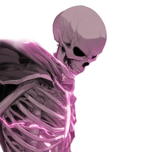 Skeleton Mage V4 Vinyl Car Decal Sticker – Waterproof & UV-Resistant 3.4133333333333336"