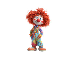 Whimsical Clown Character Vinyl Car Decal Sticker – Waterproof & UV-Resistant 6.1866666666666665"