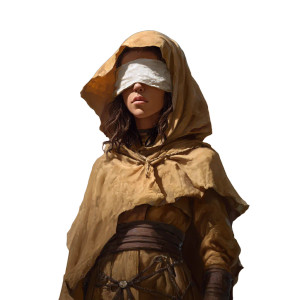 Blind Priestess Vinyl Car Decal Sticker – Waterproof & UV-Resistant 3.4133333333333336"