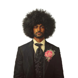 Mauritian Man Afro Vinyl Car Decal Sticker – Waterproof & UV-Resistant 3.4133333333333336"