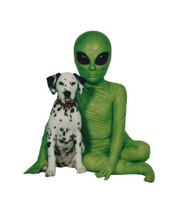 Dalmatian And Alien Vinyl Car Decal Sticker – Waterproof & UV-Resistant 8.0"