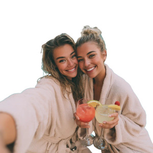 Poolside Selfie Girls Vinyl Car Decal Sticker – Waterproof & UV-Resistant 6.826666666666667"