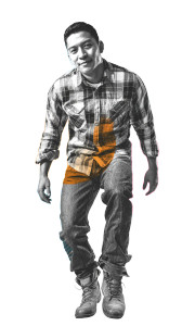 Dancing Hispanic Man Vinyl Car Decal Sticker – Waterproof & UV-Resistant 9.706666666666667"