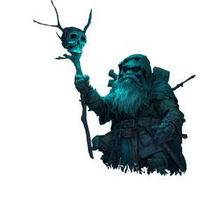 Shadow Dwarven Mage Vinyl Car Decal Sticker – Waterproof & UV-Resistant 3.4133333333333336"