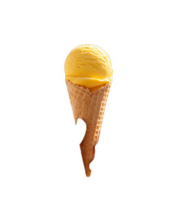 Mango Gelato Cone Vinyl Car Decal Sticker – Waterproof & UV-Resistant 7.8933333333333335"