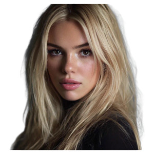 Bold Blonde Beauty Vinyl Car Decal Sticker – Waterproof & UV-Resistant 6.826666666666667"