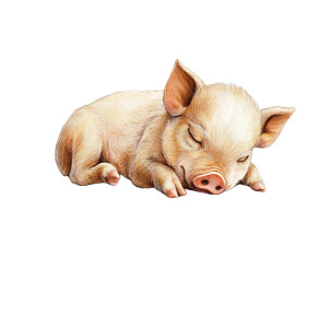 Sleeping Baby Pig Vinyl Car Decal Sticker – Waterproof & UV-Resistant 3.4133333333333336" Sleeping Baby Pig Vinyl Car Decal Sticker – Waterproof & UV-Resistant 3.4133333333333336"