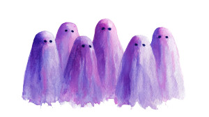 Ghosts Sketch Vinyl Car Decal Sticker – Waterproof & UV-Resistant 2.72"