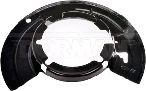 Dorman Brake Dust Shield 947-020 OE Solutions; OE Replacement; 360 Millimeter Outside Diameter; Steel; Black; Single Dorman Brake Dust Shield 947-020 OE Solutions; OE Replacement; 360 Millimeter Outside Diameter; Steel; Black; Single